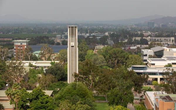 campus aerial shot