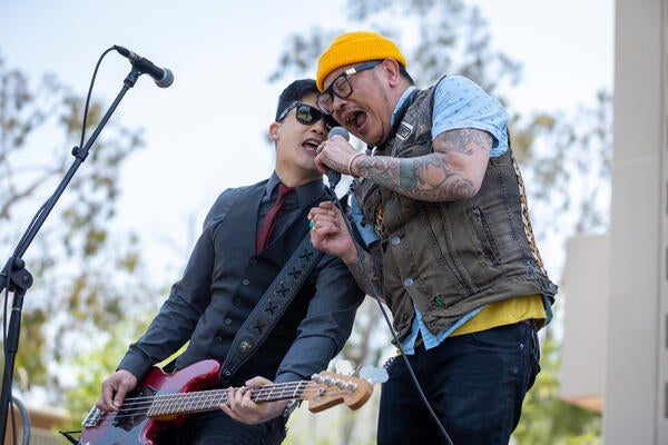 The Slants playing at UC Riverside on Tuesday, April 25, 2023. (UCR/Stan Lim) 