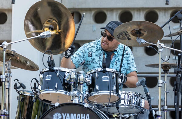 The Slants' Tyler Chen on Tuesday, April 25, 2023 at UC Riverside. (UCR/Stan Lim)