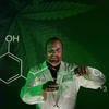 Man in lab pouring test tube into beaker
