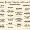 List of Grad Division faculty nominees