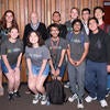 Barry Barish with UCR students