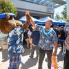 Scotty high-fiving Brian Haynes