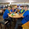 Employees at Hub dining