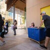 students moving in to residence halls
