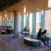 students in lounge area