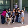 students taking a selfie