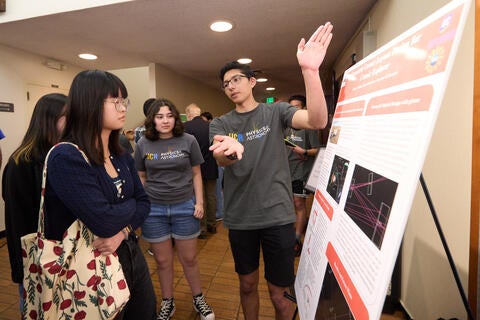 Student at poster session
