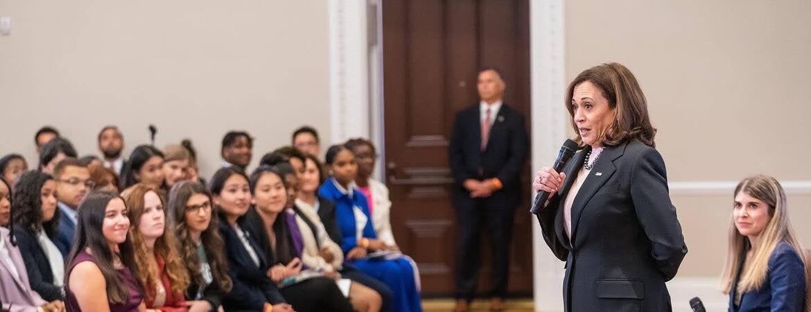 UCR student at white house