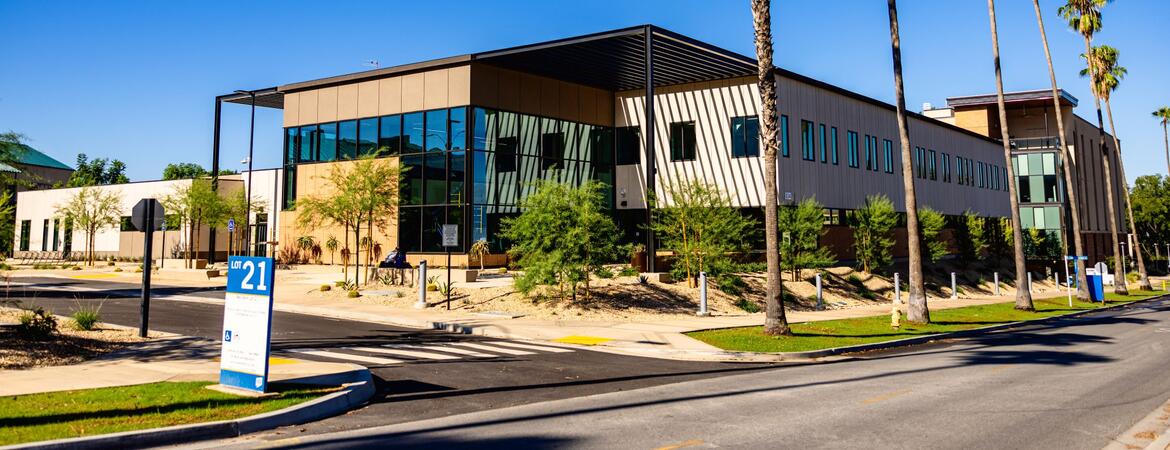 Student Health and Counseling Center front shot