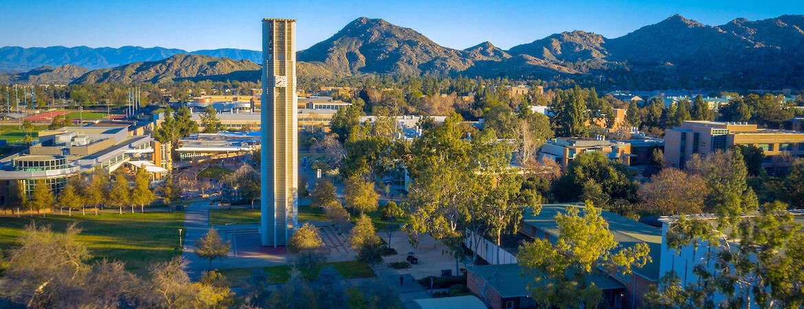 aerial shot of campus