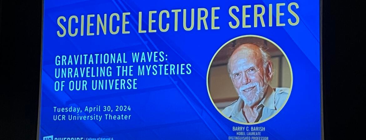 Science lecture by Barry Barish