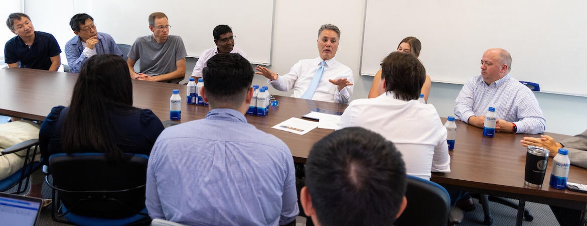 Mark Takano addresses UCR physicists