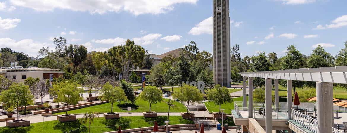 HUB Plaza and bell tower