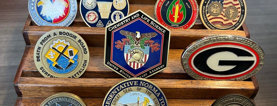 Scott Pegan challenge coin collection
