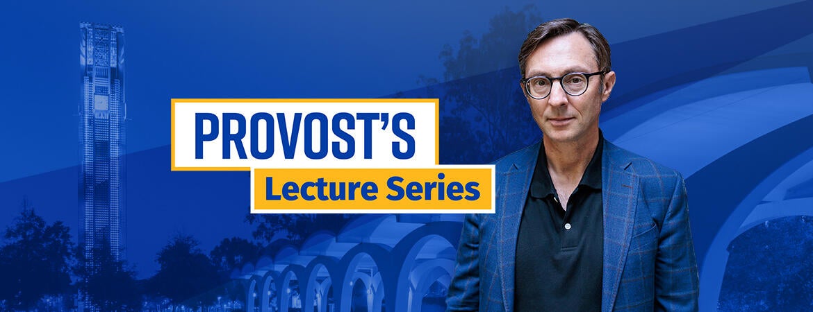 A banner image with the name of the lecture series and a phot of Dr. Ludwig