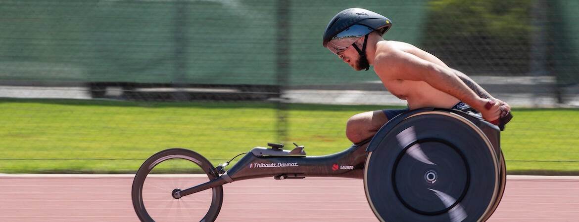 French paralympic team training