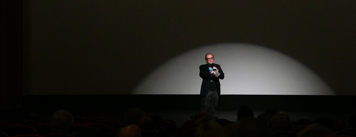Richard Edwards in a movietheater