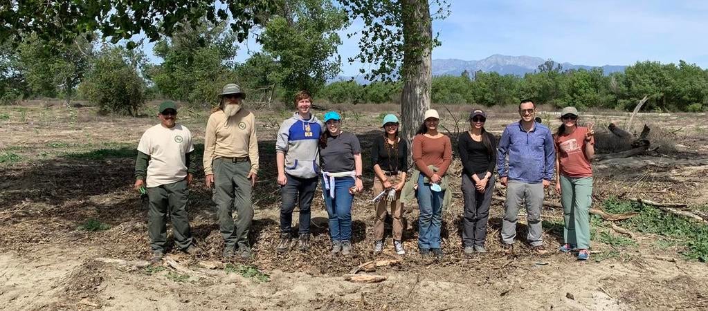 Students with UCR parks team