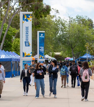 students on campus