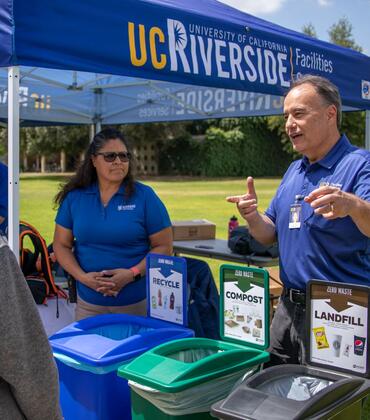 new horizons of research Facilities Services booth