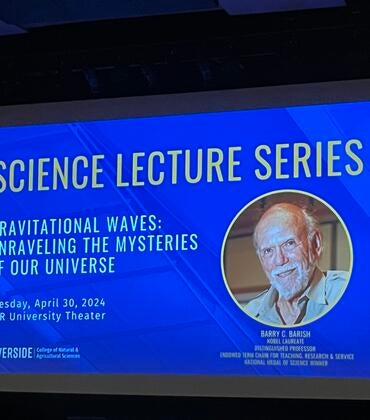Science lecture by Barry Barish