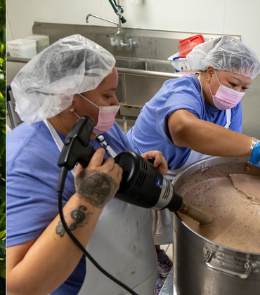 Ice cream making process