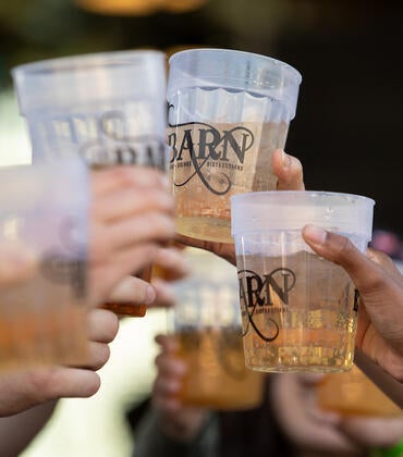 The Barn beer drinking