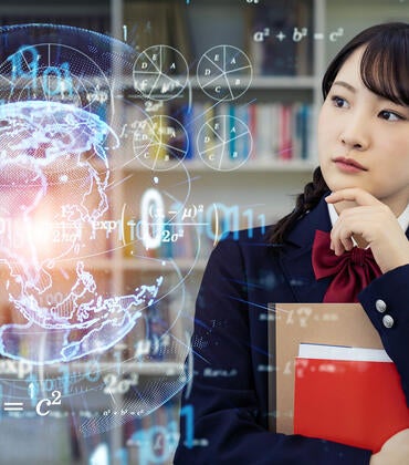 Concept image of AI education