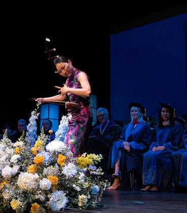 Chuan Qin performing erhu