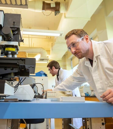 Fabian Klenner and his Raman Spectrometer