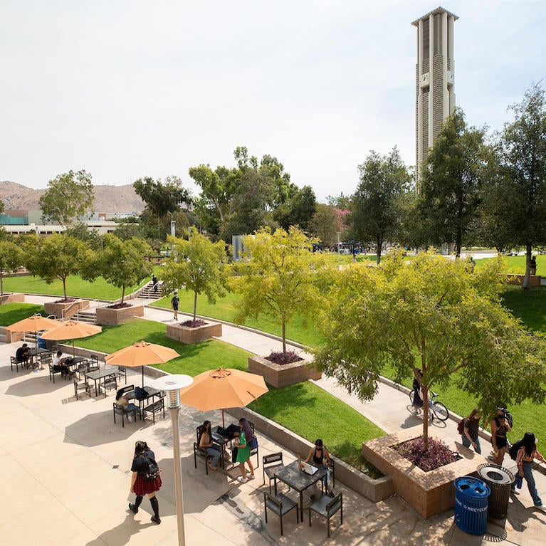 Campus hub and bell tower