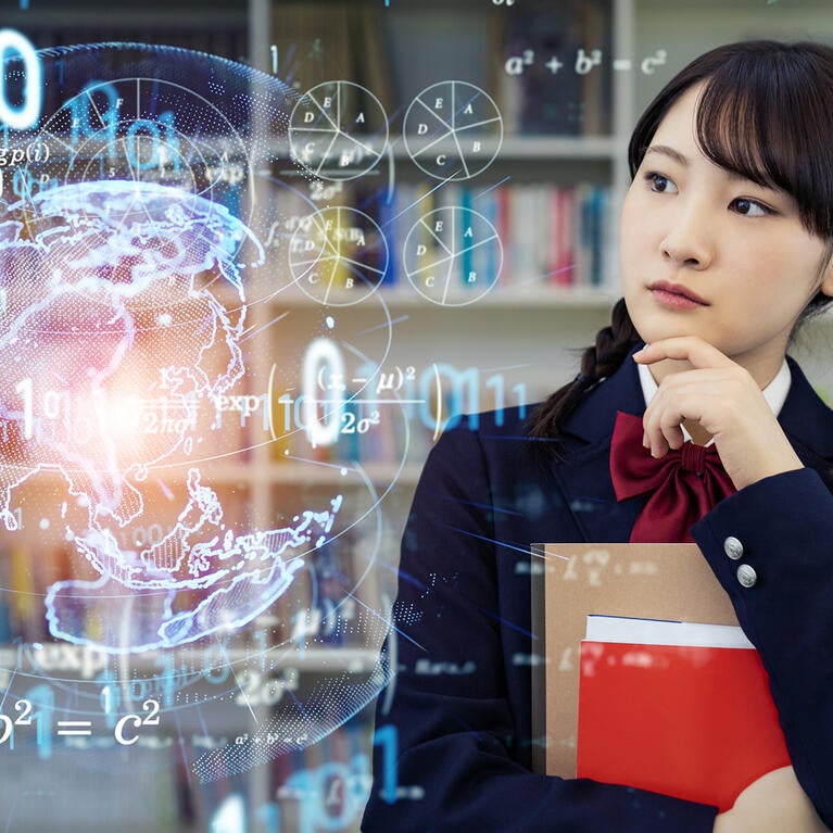 Concept image of AI education
