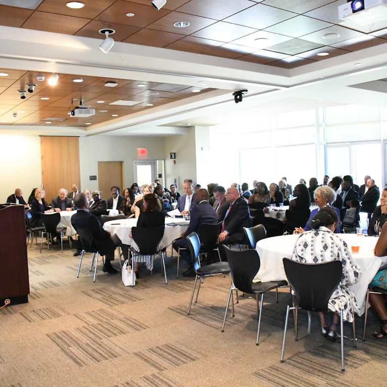 Memorial at alumni and visitors center