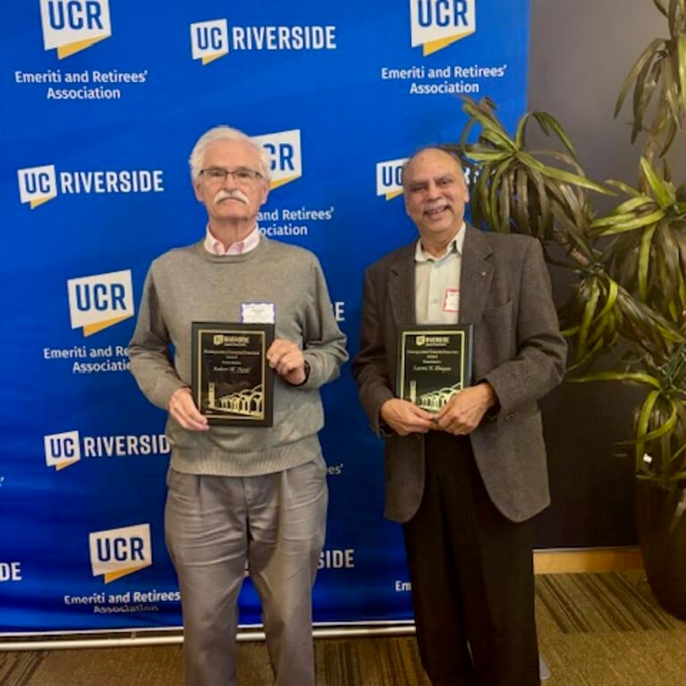 professors with plaques