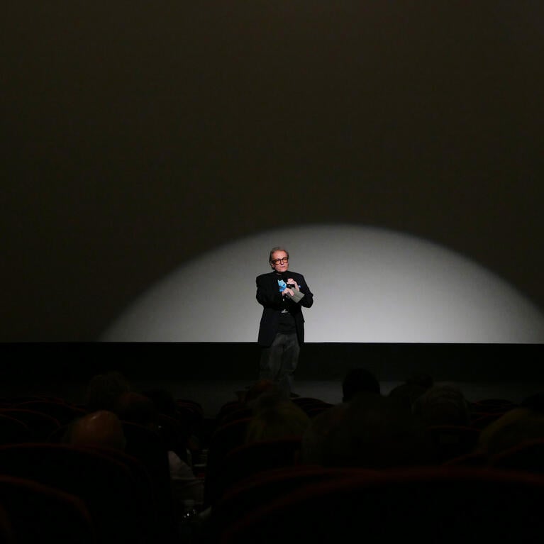 Richard Edwards in a movietheater