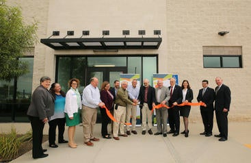 Ribbon cutting ceremony for UC Riverside's biosafety level 3 citrus research laboratory
