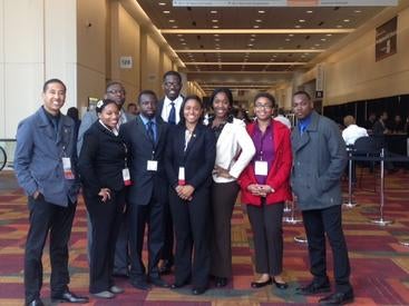 UCR NSBE student chapter alumni at the national convention in 2013
