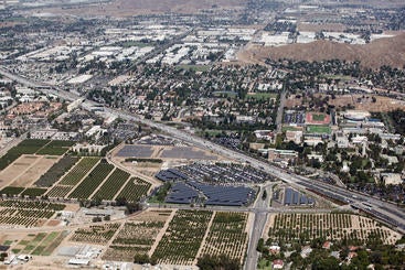 aerial photo of campus