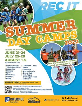 Summer Day Camps at SRC 2022