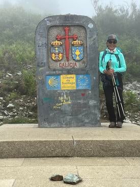 Kathy Kim en el Camino de Santiago