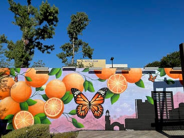 Riverside Central Dining Center mural