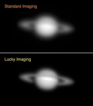 Two images of Saturn