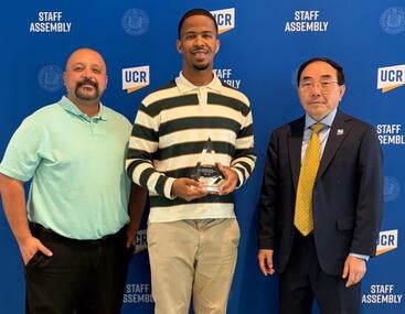 Noah Jones with Alex Najera and Chancellor Hu