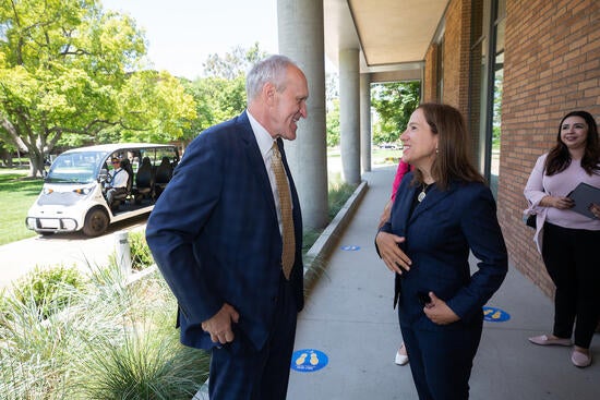 Chancellor Wilcox and Lt. Gov. Eleni Kounalakis