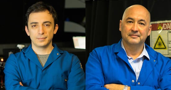 Fariborz Kargar, left, and Alexander Balandin Fariborz Kargar, left, and Alexander Balandin
