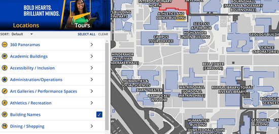 New Campus Map Provides Directions And Other Features Inside UCR UC   Campus Map 