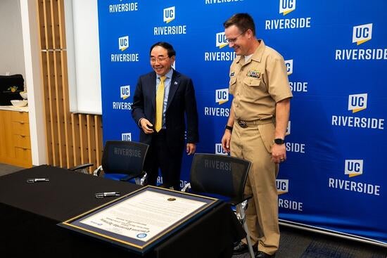 Chancellor Hu and Commander Burgon