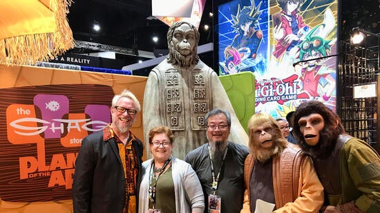 SHAG Monica Carson David Lo and two people in ape costumes