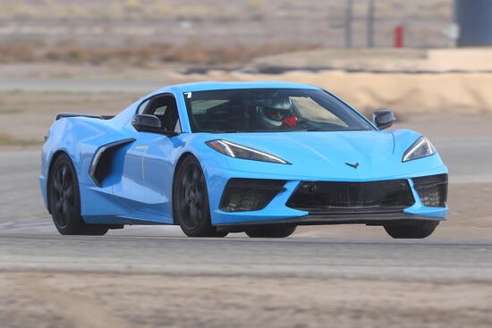Ted Garland in his Corvette Stingray